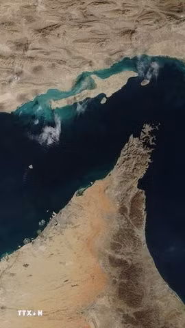Eo biển Hormuz. (Ảnh: IRNA/TTXVN phát)