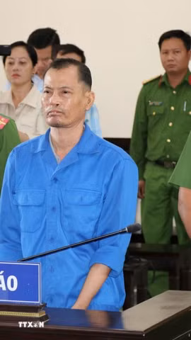 Bị cáo Thạch Chanh Tra tại phiên tòa. (Ảnh: Thanh Hòa/TTXVN) 