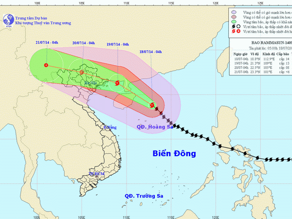 Bão số 2 cách Hoàng Sa hơn 200km, Bắc Bộ mưa lớn kéo dài ảnh 1