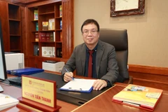 Bí thư Đảng ủy, Chủ tịch Hội đồng thành viên, Tổng giám đốc Nhà xuất bản Giáo dục Việt Nam Nguyễn Tiến Thanh. (Ảnh: PV/Vietnam+)