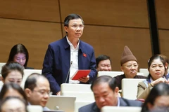 Đại biểu Nguyễn Văn Thi kiến nghị xem xét lại mô hình đại học vùng. (Ảnh: Doãn Tấn/TTXVN)