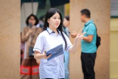 Học sinh Hà Nội dự thi vào lớp 10. (Ảnh: Hoài Nam/Vietnam+)