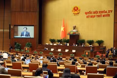 Quốc hội làm việc sáng nay, 1/12. (Ảnh: Doãn Tấn/TTXVN)