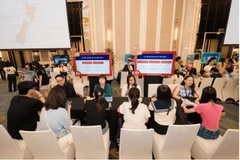 Học sinh, sinh viên tìm hiểu thông tin du học New Zealand. (Ảnh: ENZ)