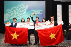 Đội tuyển Việt Nam đạt thành tích xuất sắc tại vòng chung kết thế giới MOS World Championship 2025. (Ảnh: PV/Vietnam+)