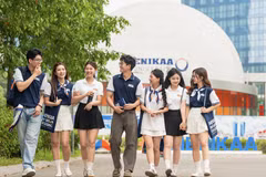 Sinh viên Trường Đại học Phenikaa. (Ảnh: Vietnam+)