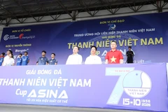 Sự kiện là sân chơi thể thao lành mạnh, bổ ích dành cho thanh niên và những người yêu thích bóng đá phong trào. (Ảnh: PV/Vietnam. (Ảnh: PV/Vietnam+)