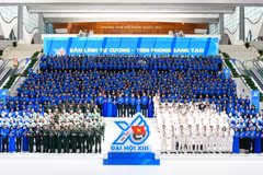 Các đại biểu tham dự Đại hội Đoàn toàn quốc lần thứ XIII. (Ảnh: Vietnam+)