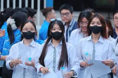 Thí sinh dự thi Tốt nghiệp Trung học phổ thông. (Ảnh: Minh Sơn/Vietnam+)