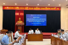 Cuộc họp báo diễn ra sáng nay, 5/8. (Ảnh: Vietnam+)