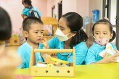 Hiện cả nước còn gần 300.000 trẻ mẫu giáo chưa ra lớp. (Ảnh: Hoàng Hiếu/Vietnam+)