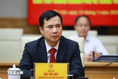 Ông Bùi Thế Duy, tân Giám đốc Đại học Quốc gia Hà Nội. (Ảnh: Dương Giang/TTXVN)