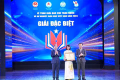 Năm 2025 là năm thứ 8 Bộ Giáo dục và Đào tạo tổ chức Giải báo chí toàn quốc Vì sự nghiệp giáo dục Việt Nam. (Ảnh: BTC)