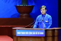 Ông Bùi Quang Huy, Bí thư thứ nhất Trung ương Đoàn khóa XIII. (Ảnh: Vietnam+) 