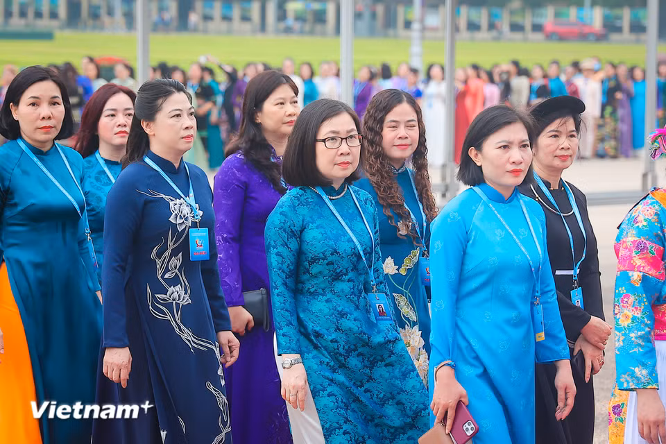 Đại hội có nhiệm vụ đánh giá kết quả thực hiện Nghị quyết Đại hội đại biểu Phụ nữ toàn quốc lần thứ XIII; tổng kết phong trào phụ nữ và công tác Hội nhiệm kỳ vừa qua, đồng thời xác định phương hướng, mục tiêu, nhiệm vụ và giải pháp công tác Hội, phong trào phụ nữ nhiệm kỳ 2026-2031. (Ảnh: Hoài Nam/Vietnam+)