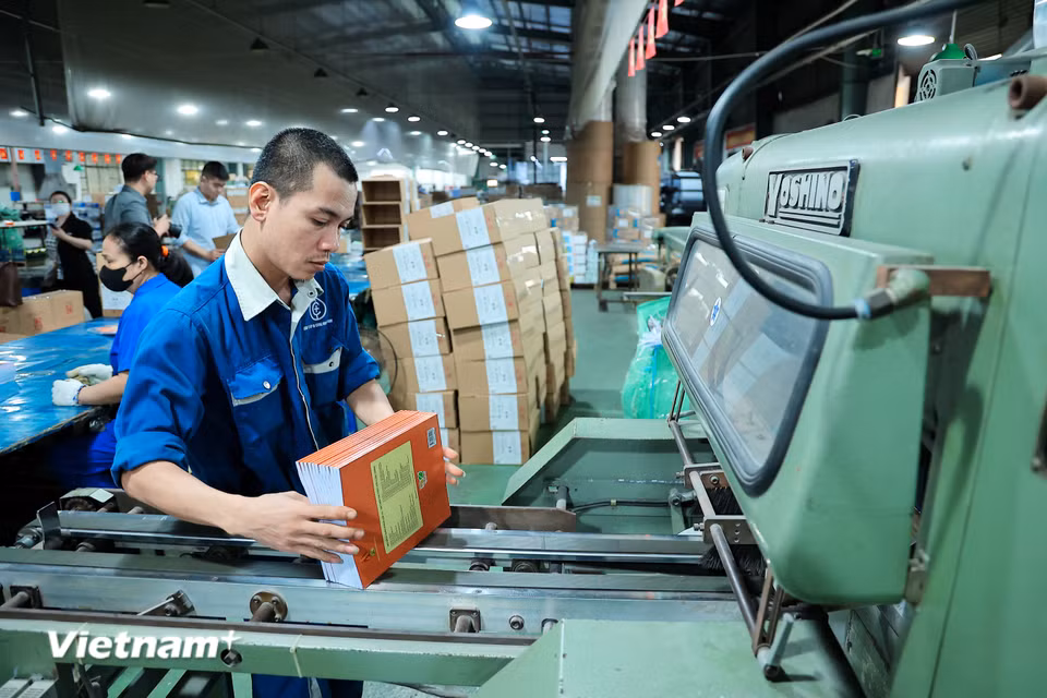 Nhà xuất bản Giáo dục Việt Nam tổ chức in và phát hành các sách giáo khoa trong danh mục nêu trên trong năm 2026. (Ảnh: Hoài Nam/Vietnam+)