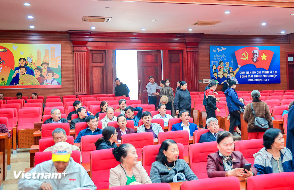 Hải Phòng đang triển khai đồng loạt các hội nghị tiếp xúc cử tri để người ứng cử đại biểu Quốc hội khóa XVI và đại biểu Hội đồng Nhân dân các cấp nhiệm kỳ 2026-2031 trình bày chương trình hành động. (Ảnh: Hoài Nam/Vietnam+)