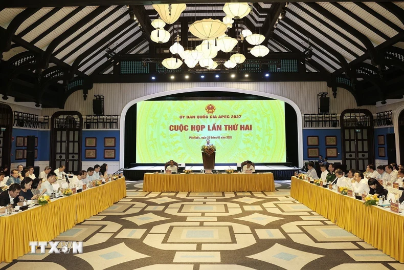 Cuộc họp lần thứ hai của Uỷ ban Quốc gia APEC 2027. (Ảnh: Dương Giang/TTXVN)