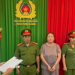 Công an Thành phố Hồ Chí Minh ra quyết định khởi tố đối tượng Đỗ Hồng Trinh. (Ảnh: TTXVN phát)