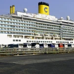 Tàu Costa Deliziosa cập cảng ở Thành phố Hồ Chí Minh sáng 22/2. (Nguồn: Báo Nhân dân)