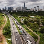 Thành phố Hồ Chí Minh chủ trương mở rộng 3,2 km đường dẫn cao tốc Thành phố Hồ Chí Minh-Long Thành. (Ảnh: Hồng Đạt/TTXVN)
