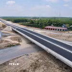 Đường Vành đai 3-Thành phố Hồ Chí Minh đoạn qua thành phố Đồng Nai đã cơ bản hoàn thành. (Ảnh: Công Phong/TTXVN)