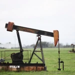 Giàn khoan dầu tại Texas, Mỹ. (Ảnh: THX/TTXVN)