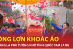 "Ông lợn" khoác áo mỡ chài, được đi lọng, rước kiệu ở hội làng La Phù 