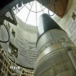Tên lửa liên lục địa có khả năng mang đầu đạn hạt nhân Titan II của Mỹ. (Ảnh: Sputnik/TTXVN)