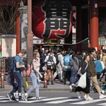 Cảnh tấp nập ở Nhật Bản. (Ảnh: Kyodo/TTXVN)