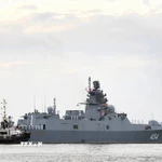Tàu khu trục Đô đốc Gorshkov của Hải quân Nga. (Ảnh minh họa: THX/TTXVN)