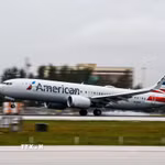 Máy bay của hãng hàng không American Airlines. (Ảnh: AFP/TTXVN)