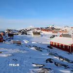 Quang cảnh thành phố Nuuk, Greenland. (Ảnh: THX/TTXVN)
