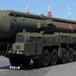 Tên lửa đạn đạo tầm trung Oreshnik của Nga. (Nguồn: The Defense News/TTXVN)