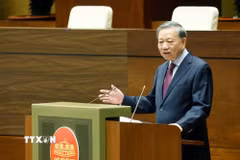 Tổng Bí thư, Chủ tịch nước Tô Lâm phát biểu chỉ đạo Hội nghị. (Ảnh: Thống Nhất/TTXVN)