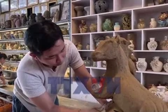 Linh vật Ngựa nơi làng gốm hơn 500 năm tuổi