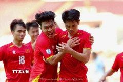 U23 Việt Nam hướng đến kỳ tích lần thứ 3 liên tiếp vô địch U23 Đông Nam Á. (Ảnh: VFF/TTXVN phát)