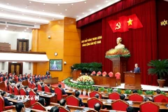 Tổng Bí thư Tô Lâm phát biểu bế mạc Hội nghị lần thứ 14 Ban Chấp hành Trung ương Đảng khóa XIII. (Ảnh: Thống Nhất/TTXVN)