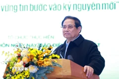 Thủ tướng Phạm Minh Chính đối thoại với nông dân Việt Nam năm 2024. (Ảnh: Dương Giang/TTXVN)