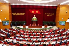 Hội nghị lần thứ nhất Ban Chấp hành Trung ương Đảng khóa XIV. (Ảnh: TTXVN)