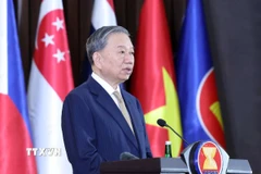 Tổng Bí thư Tô Lâm phát biểu tại Lễ kỷ niệm 30 năm Việt Nam gia nhập ASEAN ở Thủ đô Jakarta, Indonesia, ngày 10/3/2025. (Ảnh: Thống Nhất/TTXVN)