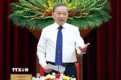 Tổng Bí thư Tô Lâm phát biểu. (Ảnh: Thống Nhất/TTXVN)