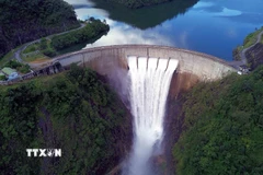 Đây là một trong những công trình được đánh giá khó thi công bậc nhất ở Việt Nam. (Ảnh: Quang Quyết/TTXVN)