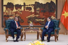 Thủ tướng Phạm Minh Chính tiếp Bộ trưởng Ngoại giao và Hợp tác Timor Leste Bendito dos Santos Freitas. (Ảnh: Dương Giang/TTXVN)