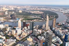 Thành phố Hồ Chí Minh mới có diện tích hơn 6.772km2, dân số hơn 14 triệu người và có 168 xã, phường, đặc khu.( Ảnh: Hồng Đạt/TTXVN)