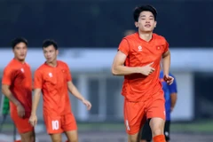 Đình Bắc và đồng đội sẵn sàng cho trận chung kết. (Nguồn: VFF)