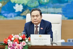 Chủ tịch Quốc hội Trần Thanh Mẫn phát biểu. (Ảnh: Doãn Tấn/TTXVN)