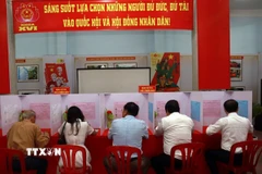 Cử tri tỉnh Khánh Hòa tự tay bầu chọn đại biểu Quốc hội khóa XVI và HĐND các cấp. (Ảnh: Xuân Triệu/TTXVN)