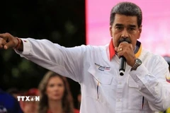 Tổng thống Venezuela Nicolas Maduro phát biểu tại một sự kiện. (Ảnh: IRNA/TTXVN)