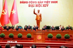 Đoàn Chủ tịch phiên trù bị Đại hội XIV của Đảng. (Ảnh: TTXVN)